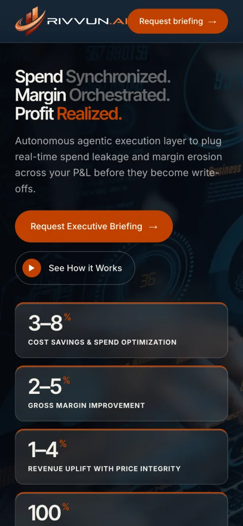 Rivvun website on iPhone