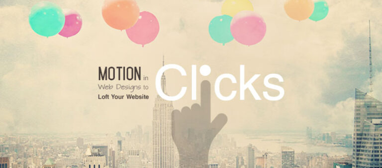 Motion in Web Designs