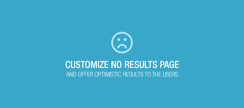Customize no results page