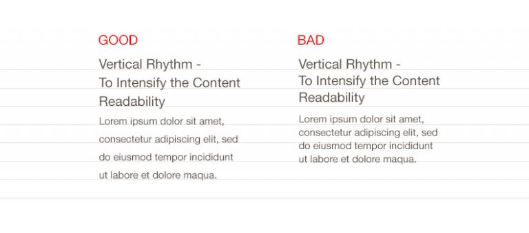 Vertical Rhythm – To Intensify The Content Readability