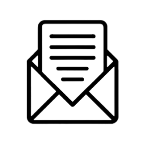 Email newsletter design icon