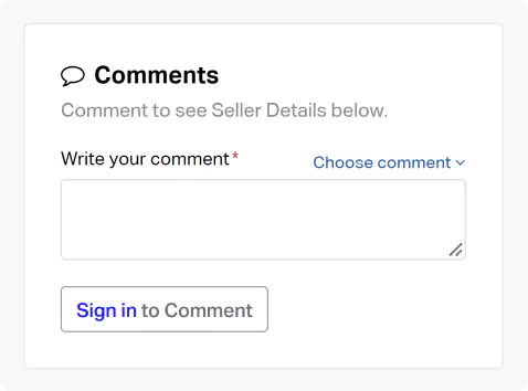 Comment component